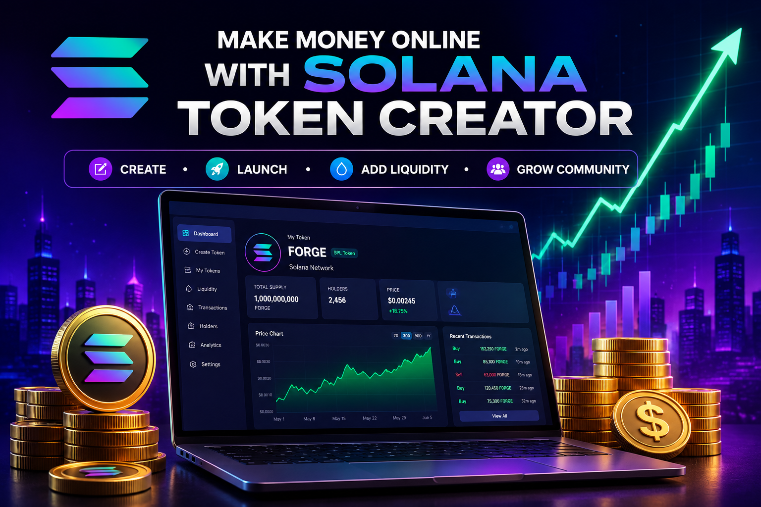 How To Make Money Online With Solana Token Creator
