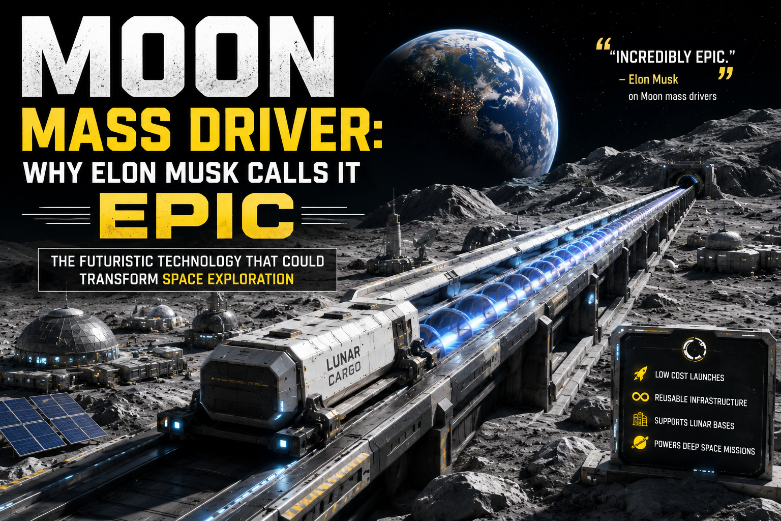 What Is a Moon Mass Driver? Elon Musk Explains
